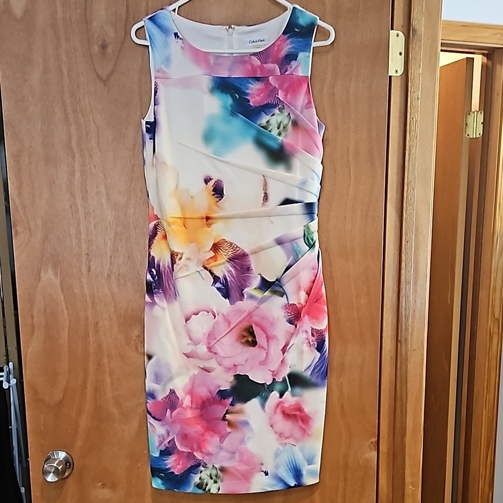 Calvin Klein Floral Multicolor Dress - Picture 2 of 5